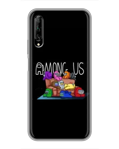 Чехол для Huawei Y7 Pro 2019 с картинкой «Логотип Among Us»