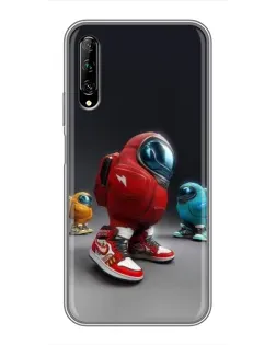 Чехол для Huawei Y7 Pro 2019 с картинкой «Among Us — 3D стиль»