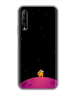 Чехол для Huawei Y7 Pro 2019 с картинкой «Одинокий герой на планете»
