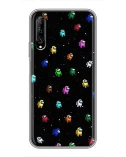 Чехол для Huawei Y7 Pro 2019 с картинкой «Экипаж Among Us»