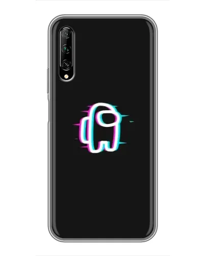 Чехол для Huawei Y7 Pro 2019 с картинкой «Among Us неон»