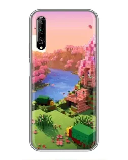 Чохол для Huawei Y7 Pro 2019 з картинкою «Рожеве дерево Minecraft»