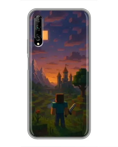 Чохол для Huawei Y7 Pro 2019 з картинкою «Стів біля вежі» Чохол для Huawei Y7 Pro 2019 з картинкою «Стів біля вежі»