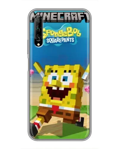 Чехол для Huawei Y7 Pro 2019 с картинкой «Губка Боб Minecraft» Чехол для Huawei Y7 Pro 2019 с картинкой «Губка Боб Minecraft»