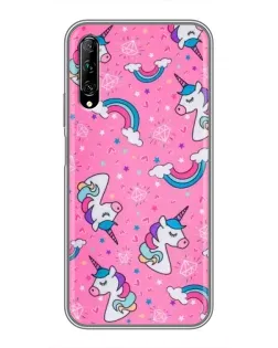 Чехол для Huawei Y7 Pro 2019 с картинкой «Unicorn паттерн розовый» Чехол для Huawei Y7 Pro 2019 с картинкой «Unicorn паттерн розовый»