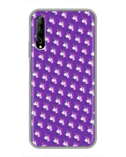Чехол для Huawei Y7 Pro 2019 с картинкой «Единороги на фиолетовом» Чехол для Huawei Y7 Pro 2019 с картинкой «Единороги на фиолетовом»
