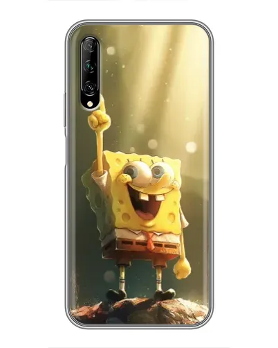 Чехол для Huawei Y7 Pro 2019 с картинкой «Сияющий Спанч Боб» Чехол для Huawei Y7 Pro 2019 с картинкой «Сияющий Спанч Боб»