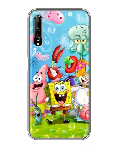 Чехол для Huawei Y7 Pro 2019 с картинкой «Губка Боб и друзья» Чехол для Huawei Y7 Pro 2019 с картинкой «Губка Боб и друзья»