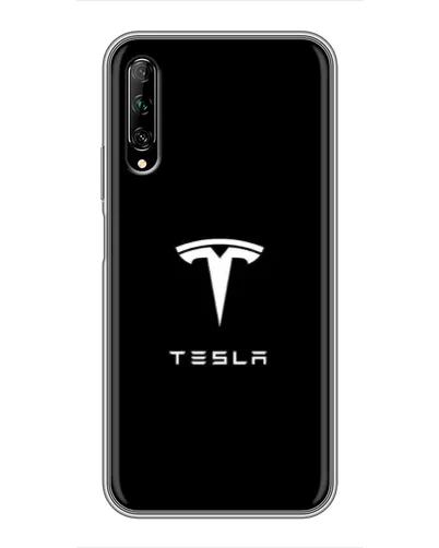 Чехол для Huawei Y7 Pro 2019 с картинкой «Tesla White Logo» Чехол для Huawei Y7 Pro 2019 с картинкой «Tesla White Logo»