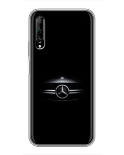 Чехол для Huawei Y7 Pro 2019 с картинкой «Mercedes — абстрактные линии»