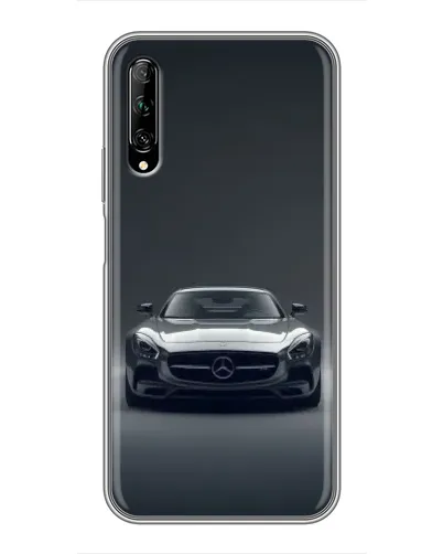 Чехол для Huawei Y7 Pro 2019 с картинкой «Mercedes на черном»