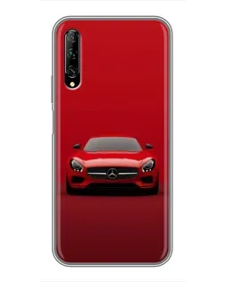 Чехол для Huawei Y7 Pro 2019 с картинкой «Красный Mercedes AMG»