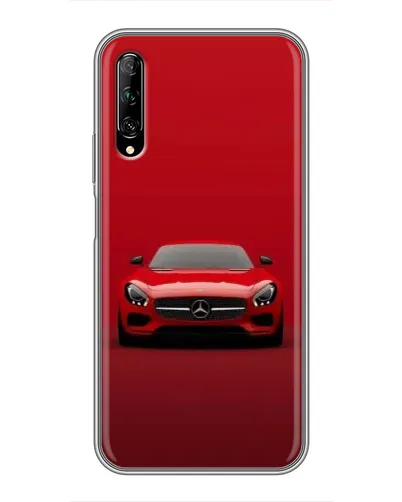 Чехол для Huawei Y7 Pro 2019 с картинкой «Красный Mercedes AMG»