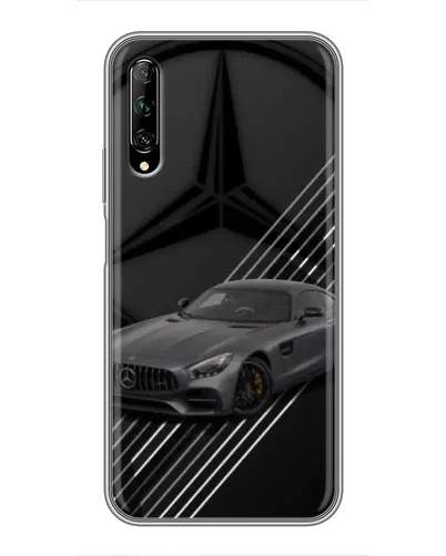 Чехол для Huawei Y7 Pro 2019 с картинкой «Mercedes AMG — графика»