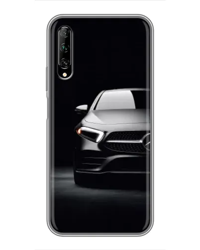 Чехол для Huawei Y7 Pro 2019 с картинкой «Свет фар Mercedes»