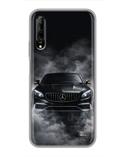 Чехол для Huawei Y7 Pro 2019 с картинкой «Mercedes в дыму»