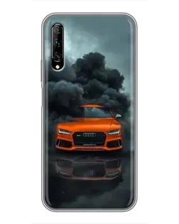 Чехол для Huawei Y7 Pro 2019 с картинкой «Audi в облаках дыма» Чехол для Huawei Y7 Pro 2019 с картинкой «Audi в облаках дыма»