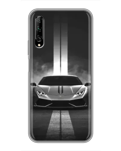 Чехол для Huawei Y7 Pro 2019 с картинкой «Lamborghini симметрия дорог»