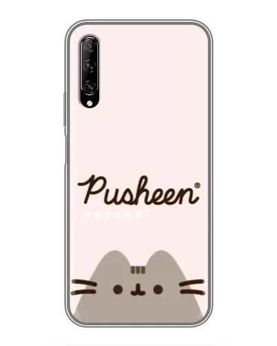 Чехол для Huawei Y7 Pro 2019 с картинкой «Pusheen логотип» Чехол для Huawei Y7 Pro 2019 с картинкой «Pusheen логотип»