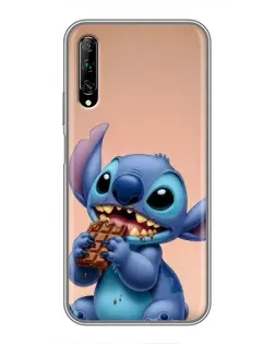 Чехол для Huawei Y7 Pro 2019 с картинкой «Стич ест шоколад»