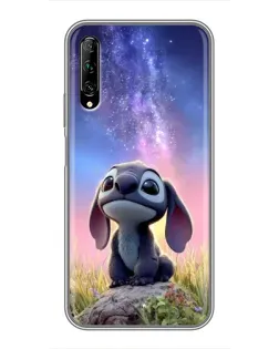 Чехол для Huawei Y7 Pro 2019 с картинкой «Стич на рассвете»