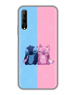 Чехол для Huawei Y7 Pro 2019 с картинкой «Stitch и Angel Love»