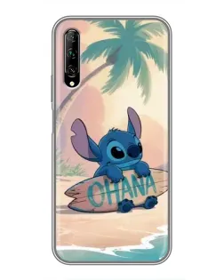 Чехол для Huawei Y7 Pro 2019 с картинкой «Стич на серфе»