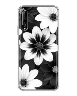 Чехол для Huawei Y7 Pro 2019 с картинкой «Монохромные астры» Чехол для Huawei Y7 Pro 2019 с картинкой «Монохромные астры»
