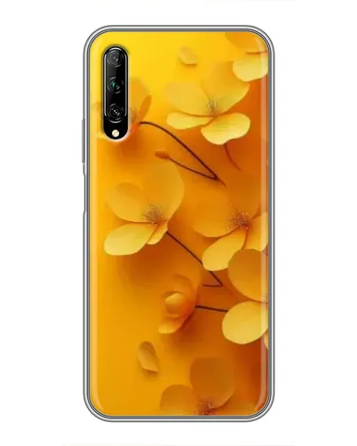 Чехол для Huawei Y7 Pro 2019 с картинкой «Золотые лепестки»