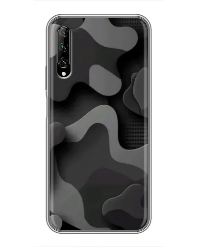Чехол для Huawei Y7 Pro 2019 с картинкой «Темный абстрактный камуфляж»