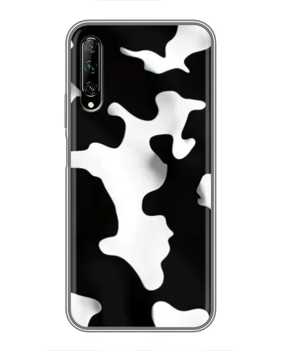 Чехол для Huawei Y7 Pro 2019 с картинкой «Черно-белое пятно»