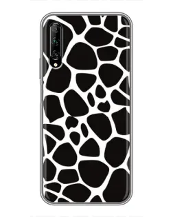 Чехол для Huawei Y7 Pro 2019 с картинкой «Черно-белый жираф»