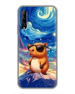 Чехол для Huawei Y7 Pro 2019 с картинкой «Капибара Ван Гога»