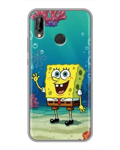 Чехол для Huawei Y7 2019 с картинкой «Подводный привет»
