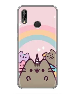 Чехол для Huawei Y7 2019 с картинкой «Единорог Pusheen»