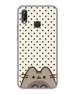 Чехол для Huawei Y7 2019 с картинкой «Пушин в горошек»