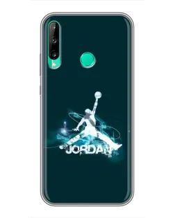 Чехол для Huawei Y7p (2020) с картинкой «Jordan Blue Fire»