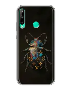 Чехол для Huawei Y7p (2020) с картинкой «LV — мраморный принт»