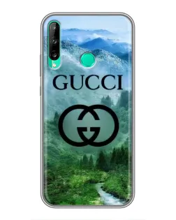 Чехол для Huawei Y7p (2020) с картинкой «Gucci — горный пейзаж»