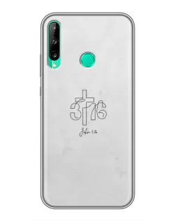 Чохол для Huawei Y7p (2020) з картинкою «Івана 3:16 Хрест»