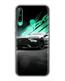 Чехол для Huawei Y7p (2020) с картинкой «Темный Mercedes AMG»