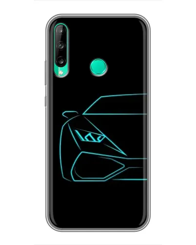 Чохол для Huawei Y7p (2020) з картинкою «Блакитний силует Lamborghini» Чохол для Huawei Y7p (2020) з картинкою «Блакитний силует Lamborghini»