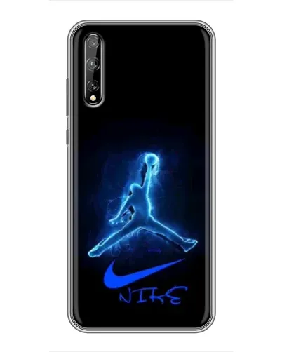 Чехол для Huawei P Smart S / Y8p (2020) с картинкой «Jordan Neon Blue» Чехол для Huawei P Smart S / Y8p (2020) с картинкой «Jordan Neon Blue»