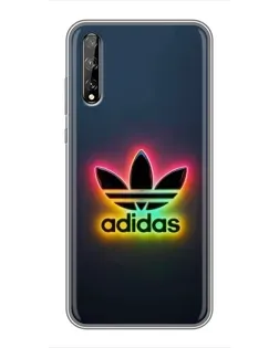 Чехол для Huawei P Smart S / Y8p (2020) с картинкой «Неоновый Adidas»