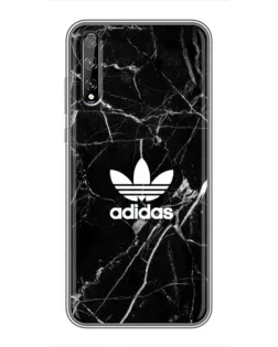 Чехол для Huawei P Smart S / Y8p (2020) с картинкой «Белый мрамор Adidas»