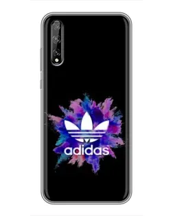 Чехол для Huawei P Smart S / Y8p (2020) с картинкой «Взрыв красок Adidas»