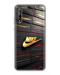 Чехол для Huawei P Smart S / Y8p (2020) с картинкой «Золотой Nike на металле» Чехол для Huawei P Smart S / Y8p (2020) с картинкой «Золотой Nike на металле»