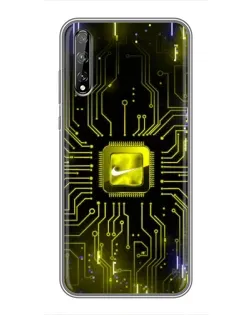 Чехол для Huawei P Smart S / Y8p (2020) с картинкой «Nike — золотая искра» Чехол для Huawei P Smart S / Y8p (2020) с картинкой «Nike — золотая искра»