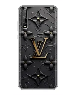 Чехол для Huawei P Smart S / Y8p (2020) с картинкой «Кожаная текстура LV»