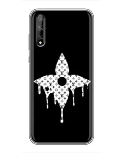 Чехол для Huawei P Smart S / Y8p (2020) с картинкой «Цветочная монограмма»